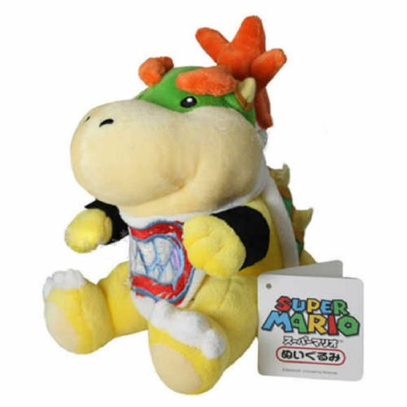 Super Mario Bowser Jr. Plush Toy Stuffed Animal Doll 7'' Koopa Yellow - Picture 2 of 5